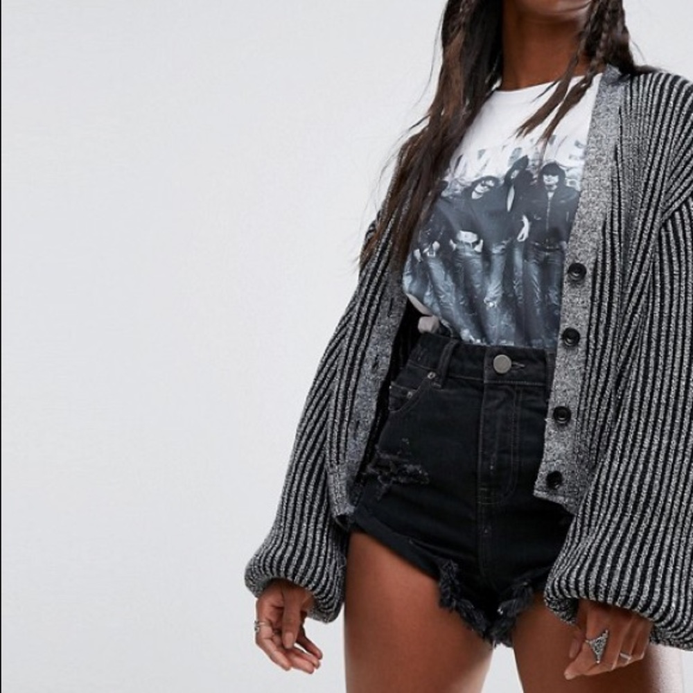 NWT ASOS contrast rib cardigan.